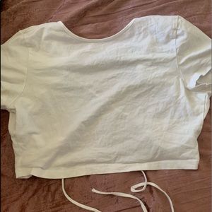 Cropped Backless Shirts